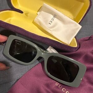 Women's Chaise Lounge 54mm Rectangle Sunglasses Gucci